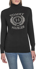 Tommy Hilfiger Womens Long Sleeve Cotton Turtleneck Sweater Pullover