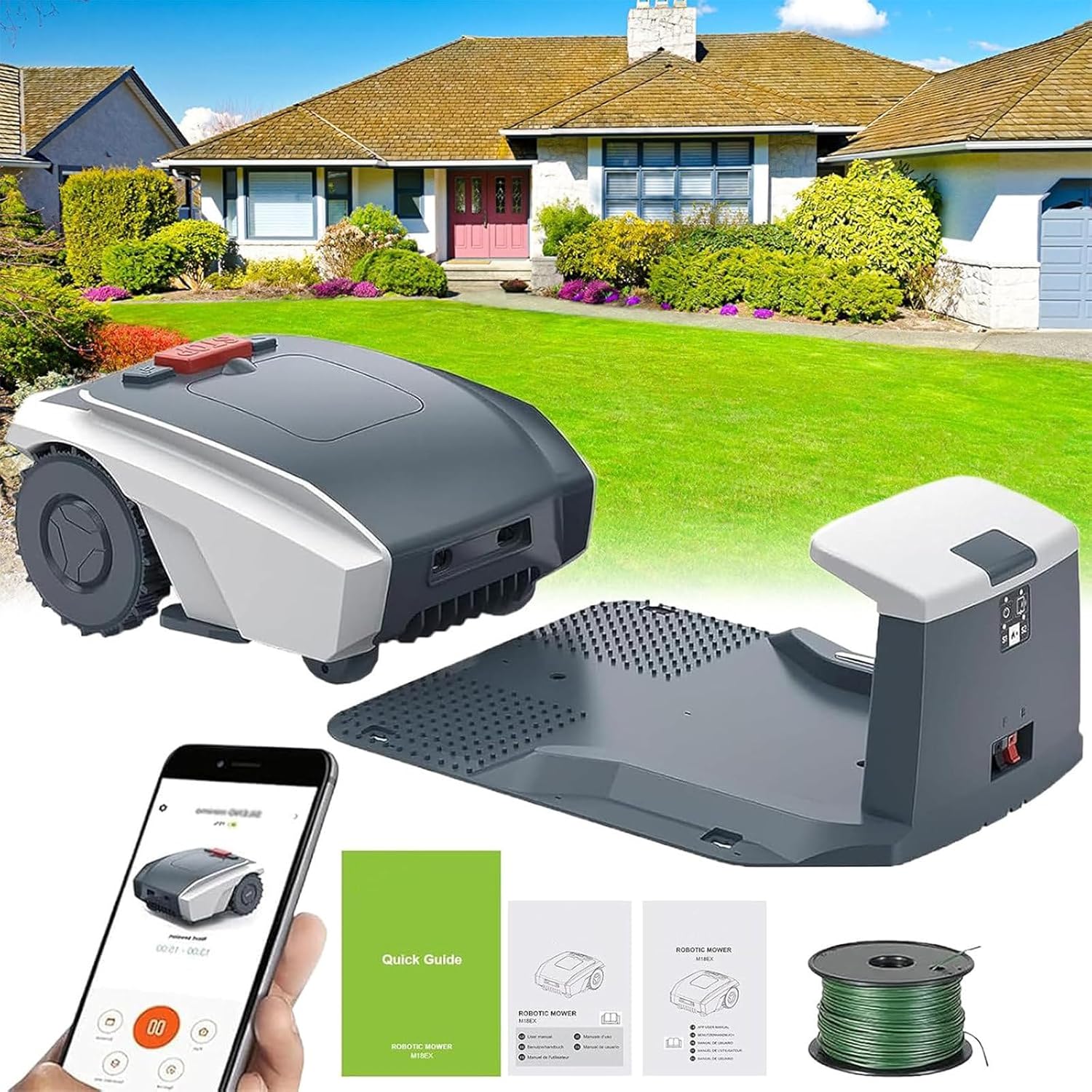 APP Controlled GPS Robot Mower | 1500m2 Auto Lawn Mower