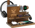 Personalized Desk Organizer for US Army - Headphone Stand & Watch
