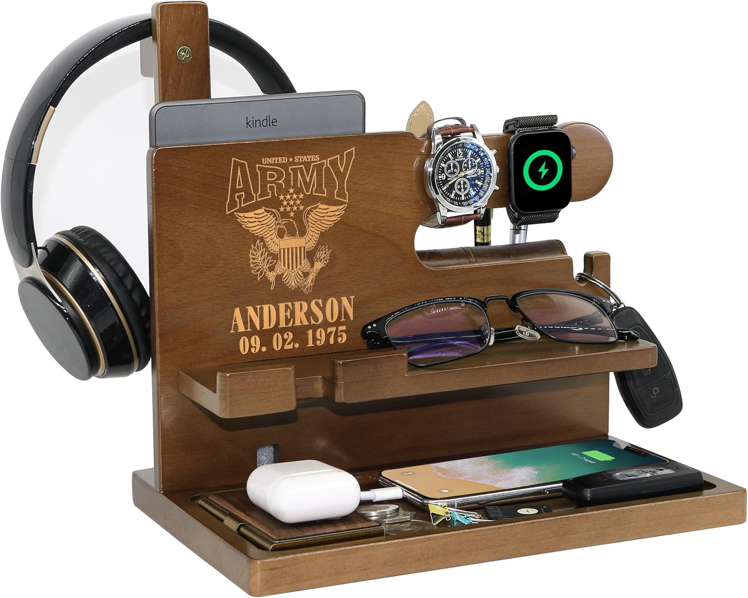 Handmade Army Desk Organizer - Perfect Gifts for Army Moms & Engineers