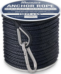 Boat Anchor Rope Double Braided Nylon Anchor Line - Durable Marine