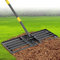 Heavy Duty Lawn Leveling Rake 30x10 with 70ft Adjustable Handle - Fast