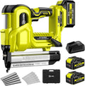 2 in 1 Cordless Brad Nailer Stapler - Versatile 21V Brad Nailer