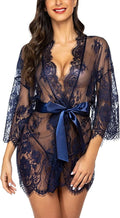 Avidlove Women's Lace Kimono Robe Babydoll Lingerie Nightgown