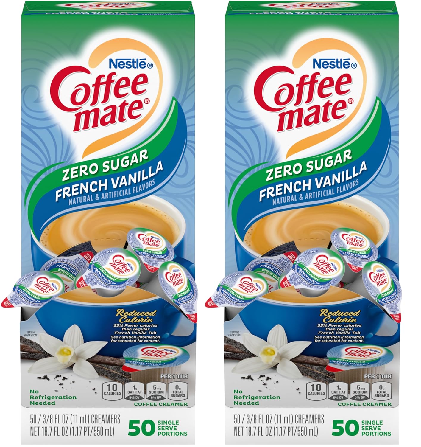 Zero Sugar French Vanilla Creamer - 100 Ct + Scoop