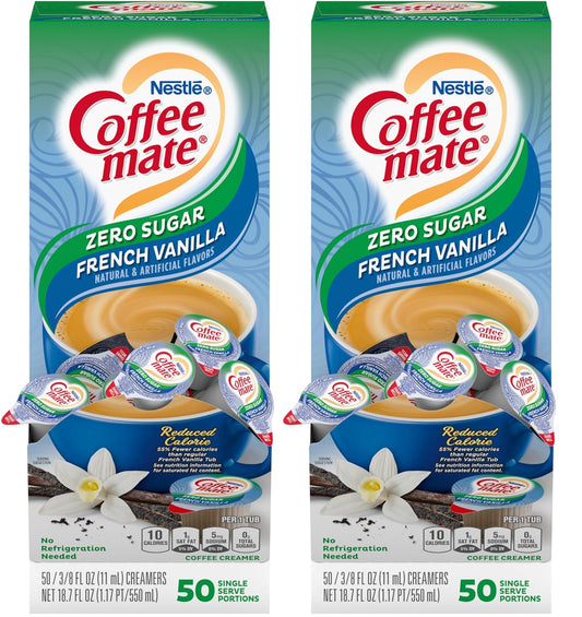 Zero Sugar French Vanilla Creamer - 100 Ct + Scoop