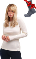 Merino Wool Base Layer Women Midweight - Soft, Thermoregulating Fit