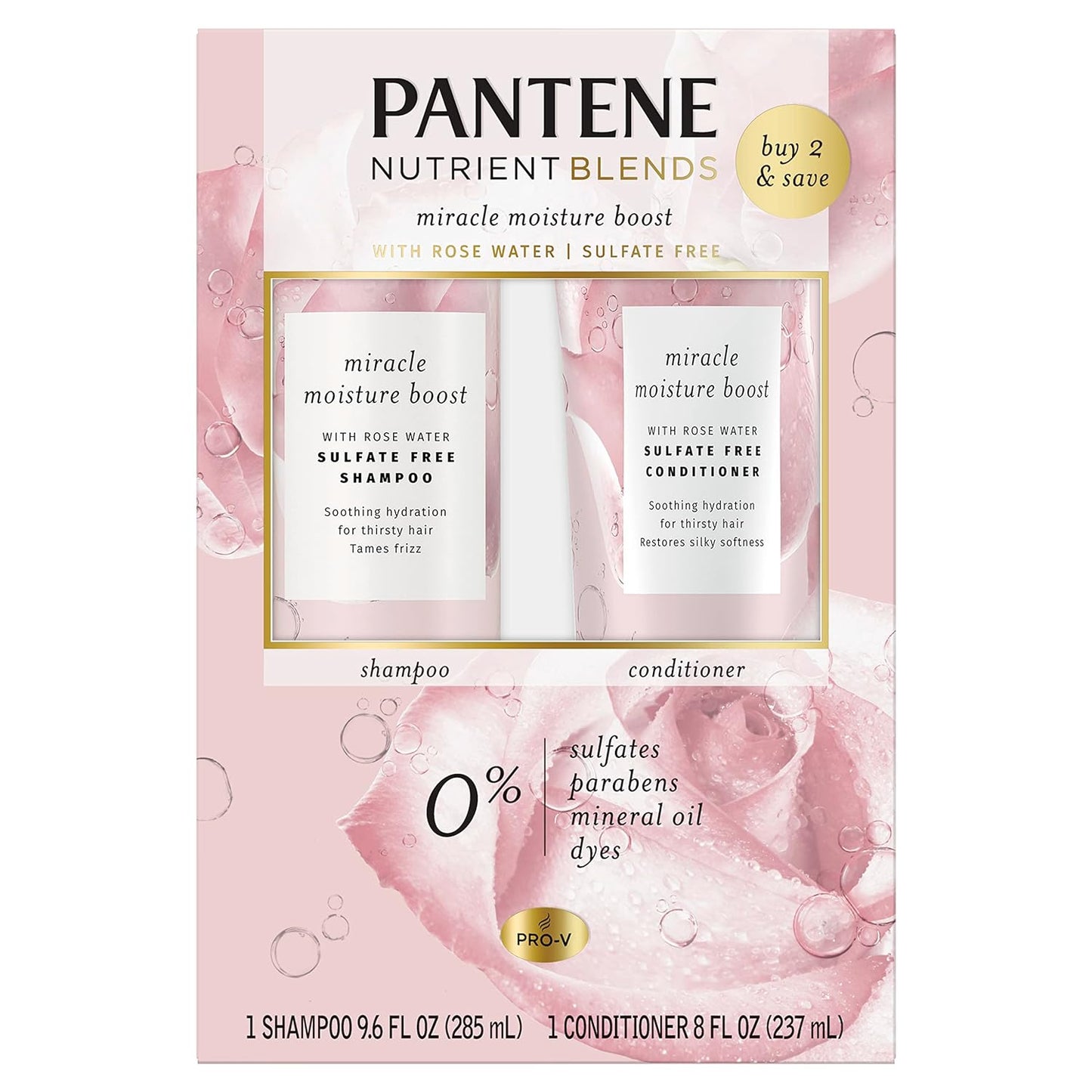 Pantene Miracle Moisture Rose Water Duo