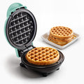 Compact Belgian Waffle Maker - Easy Clean, Versatile Use!