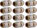 SharkBite Max 1/2 Inch Coupling Pack of 12 - Fast Push-to-Connect