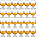 Qunclay 24 Pcs Cognac Snifter Shot Glasses 3.5oz - Party Set