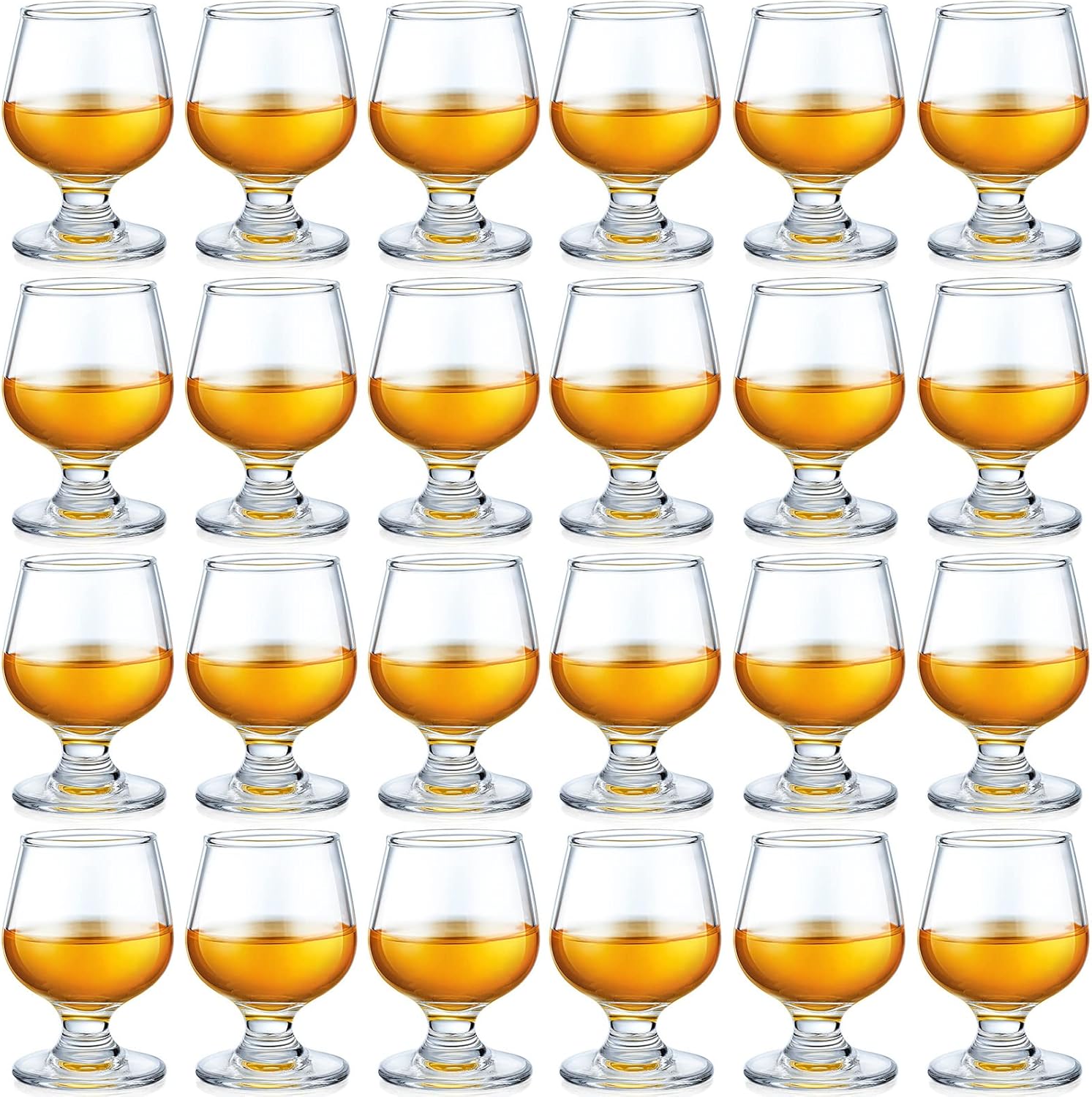 24 Pcs Shot Glasses Set for Tasting Brandy and Whiskey Drinks