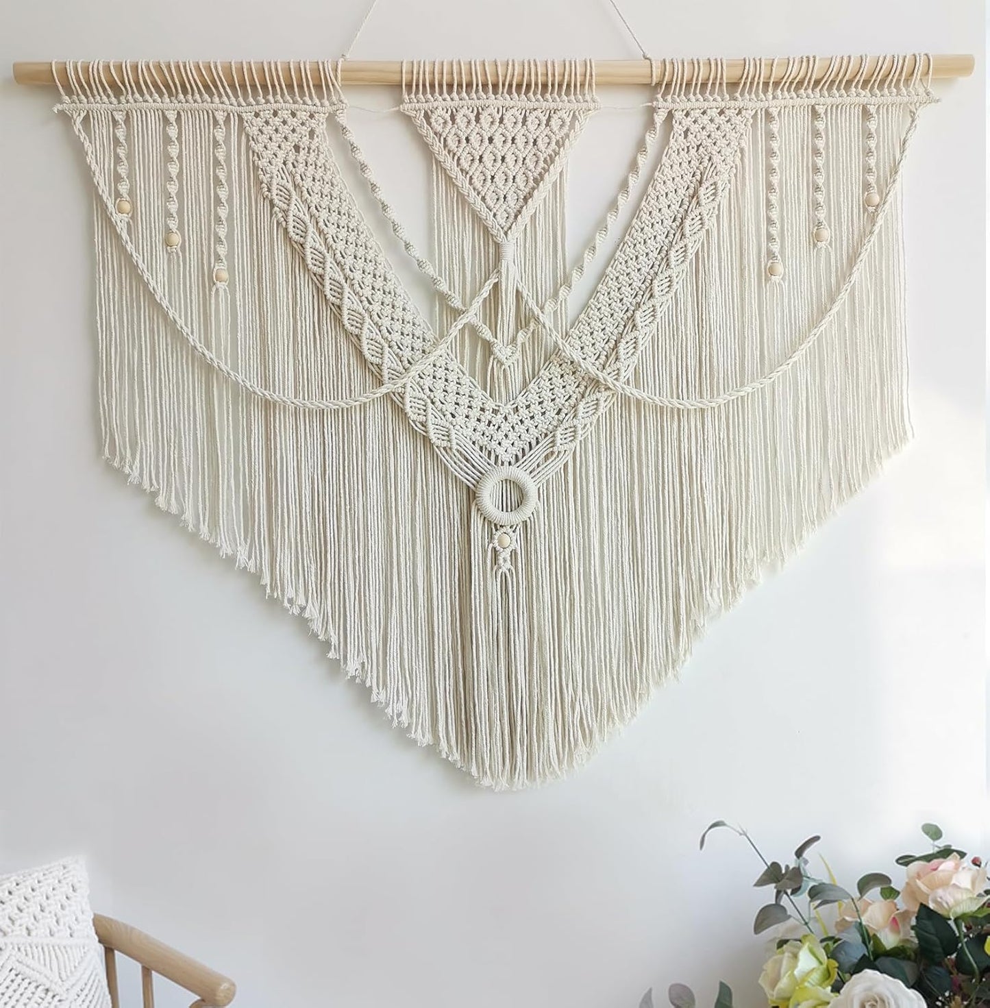 Achart Macrame Wall Hanging Large Boho Decor for Living Room