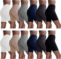 Sexy Basics Womens 12 Pack Sheer Cotton Spandex Boyshorts