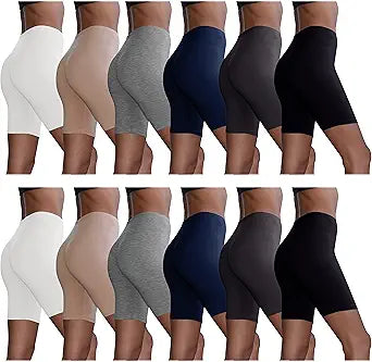 Sexy Basics Womens 12 Pack Sheer Cotton Spandex Boyshorts