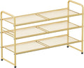 SUFAUY Shoe Rack for Closet 33 in 3-Tier Metal Shoe Shelf - Heavy Duty