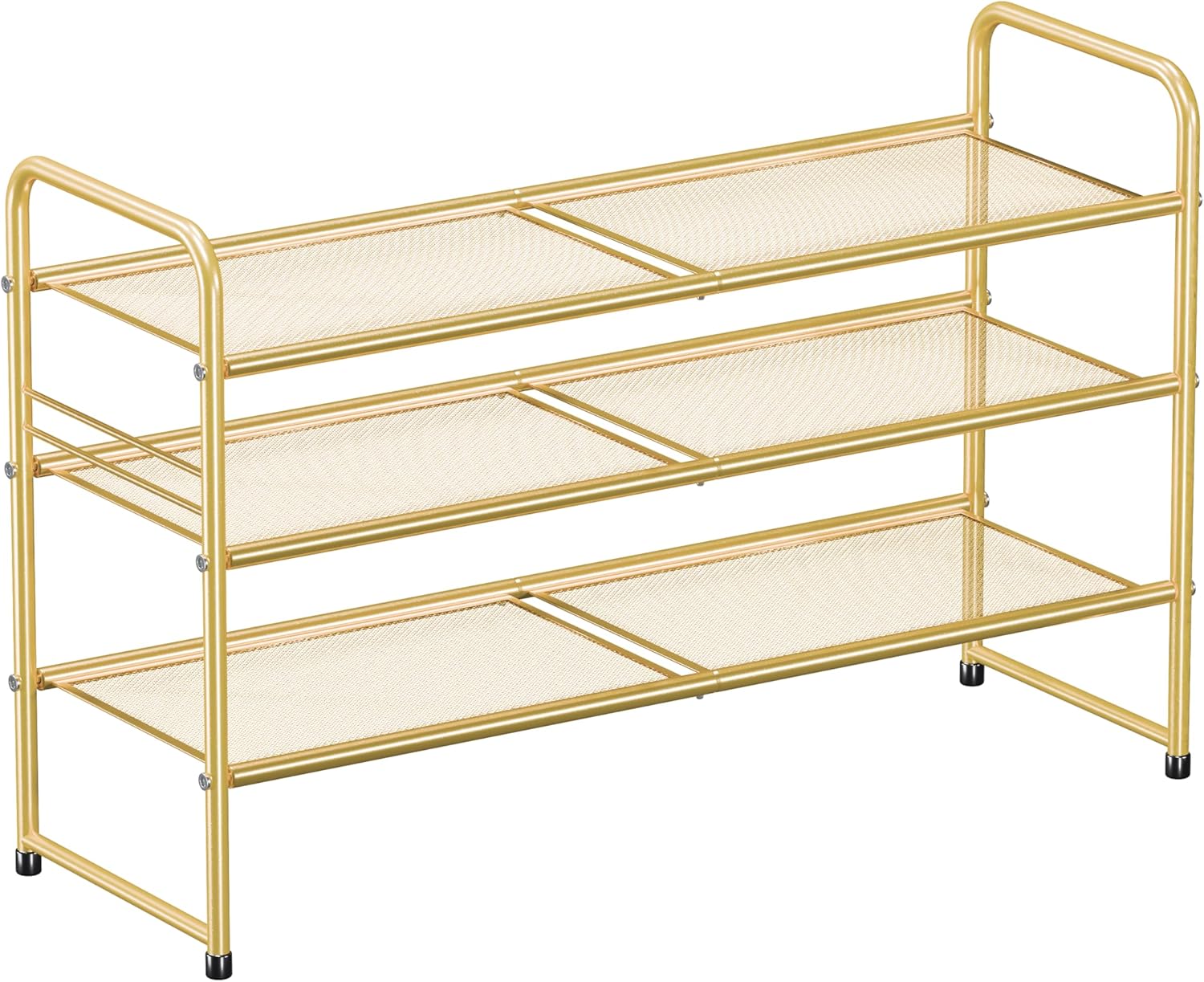 SUFAUY 3 Tier Metal Shoe Rack for Closet - Heavy Duty Storage