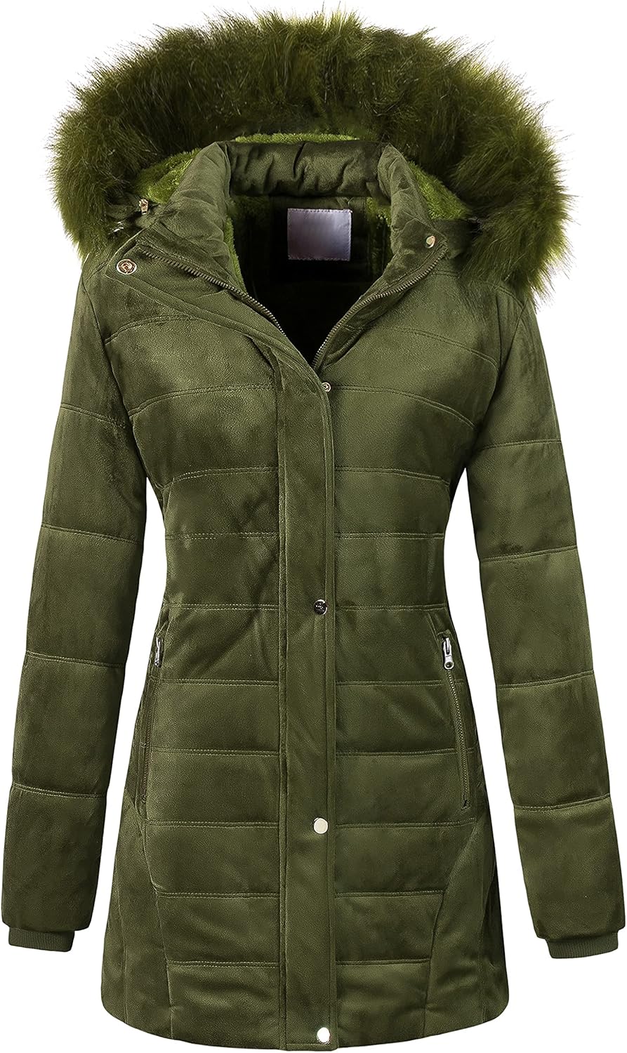 Chrisuno Women's Warm Winter Coat Velvet Puffer Jacket Review