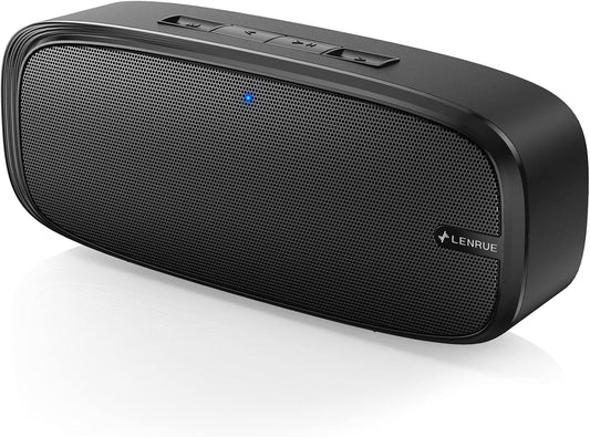 LENRUE Portable Bluetooth Speaker: Loud Stereo Sound