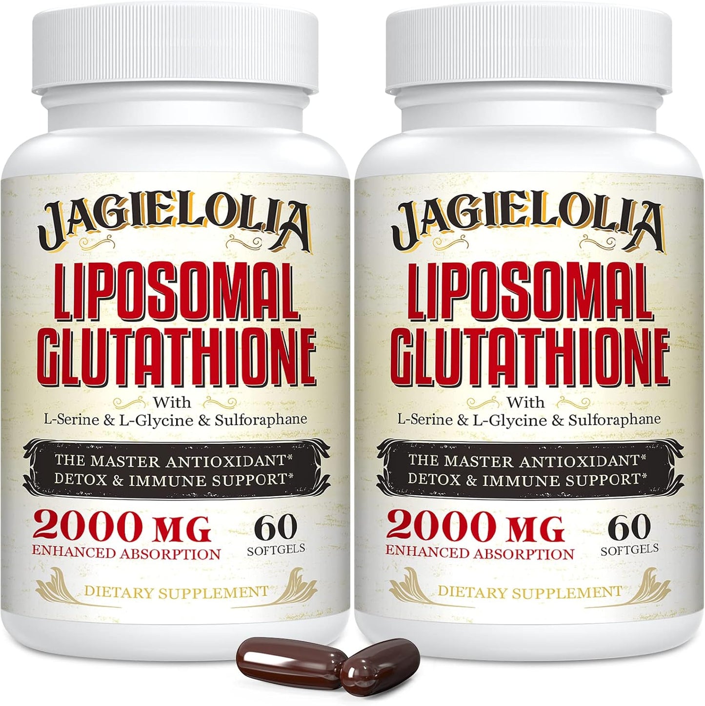 Liposomal Glutathione 2000 mg with L-Serine & L-Glycine Softgels