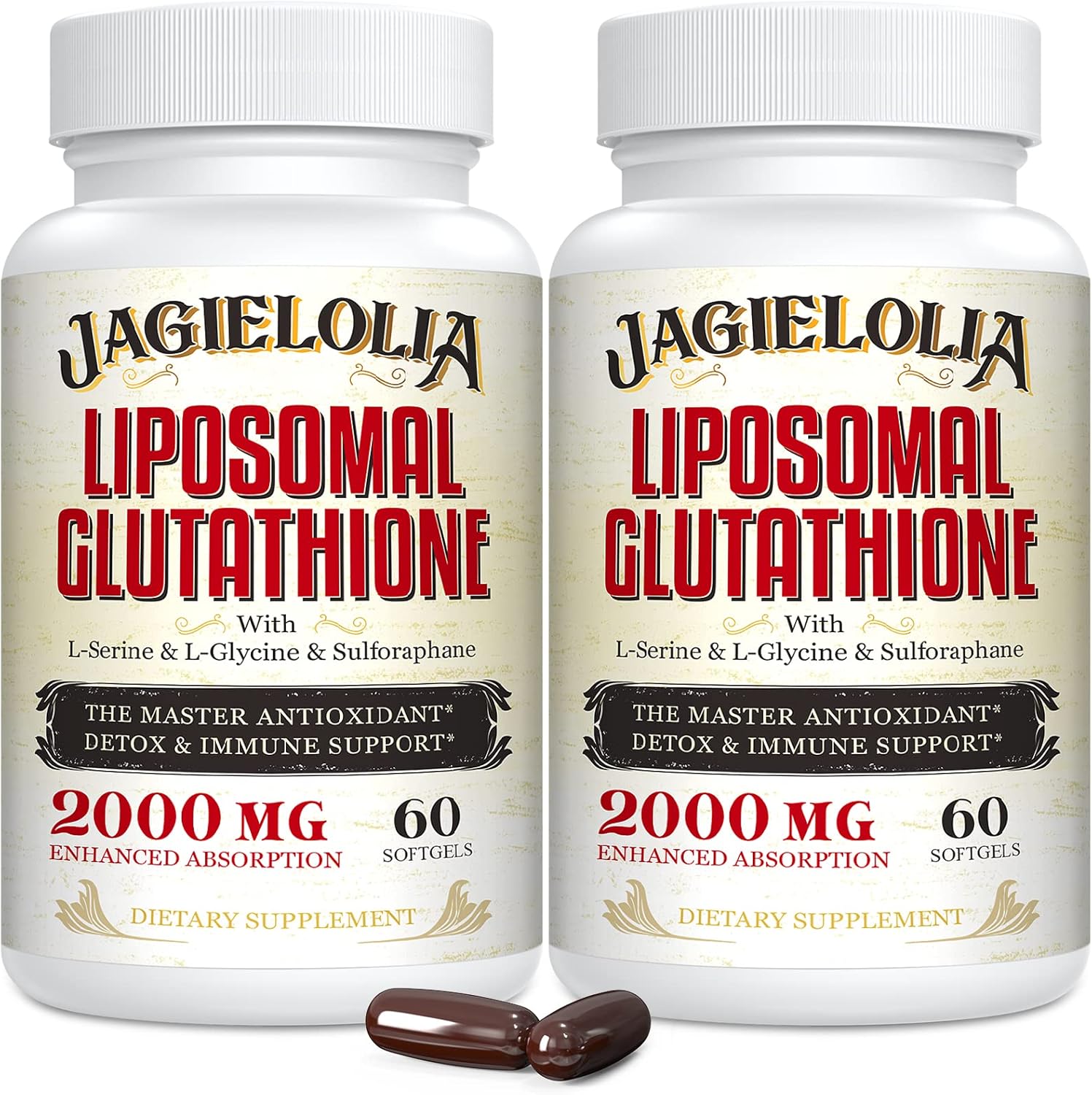 Liposomal Glutathione 2000 mg with L-Serine & L-Glycine Softgels