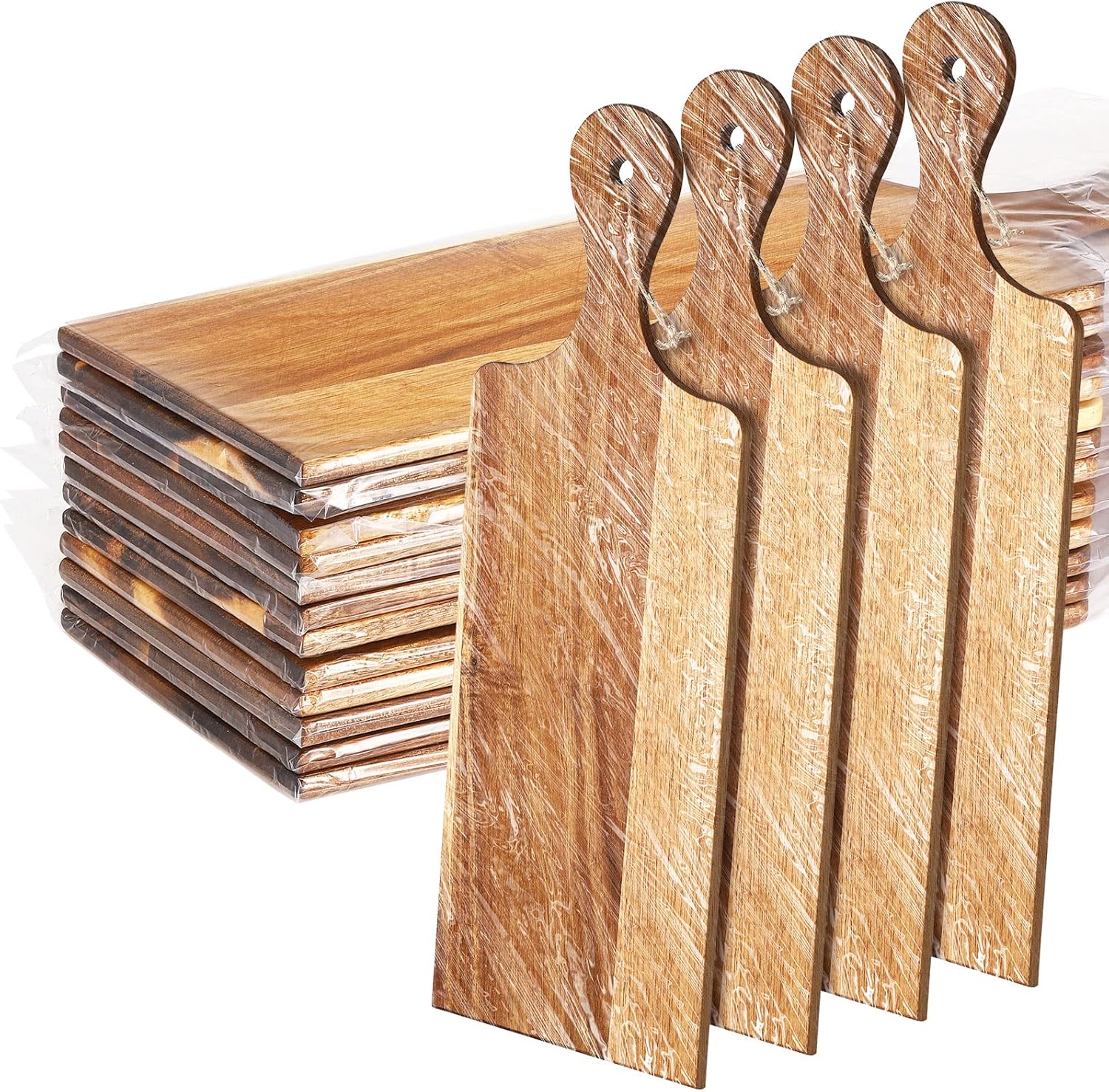 Patelai 12 Packs Wooden Cutting Board Set for Kitchen Use