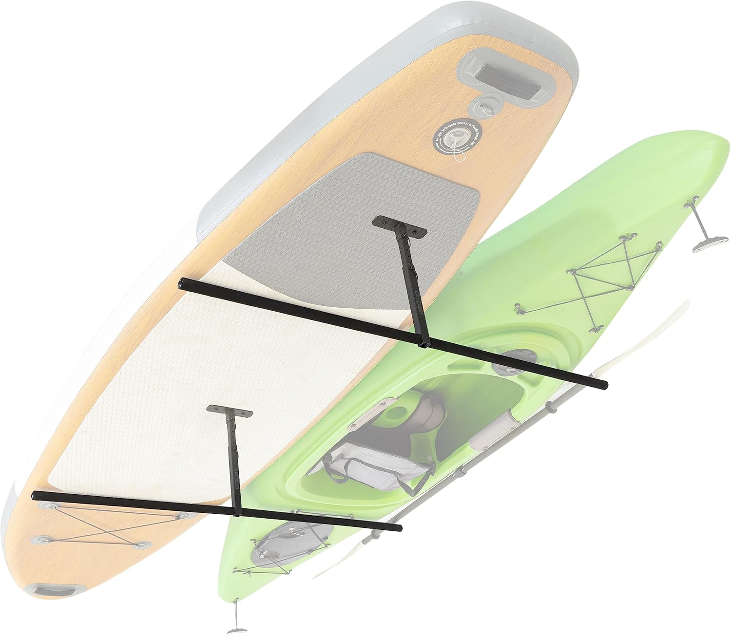 GoSports Kayak Rack for Garage Ceiling Mount - Adjustable Storage