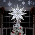 Christmas Tree Topper 11.8 in Lighted 8-Point Star - Elegant Glow
