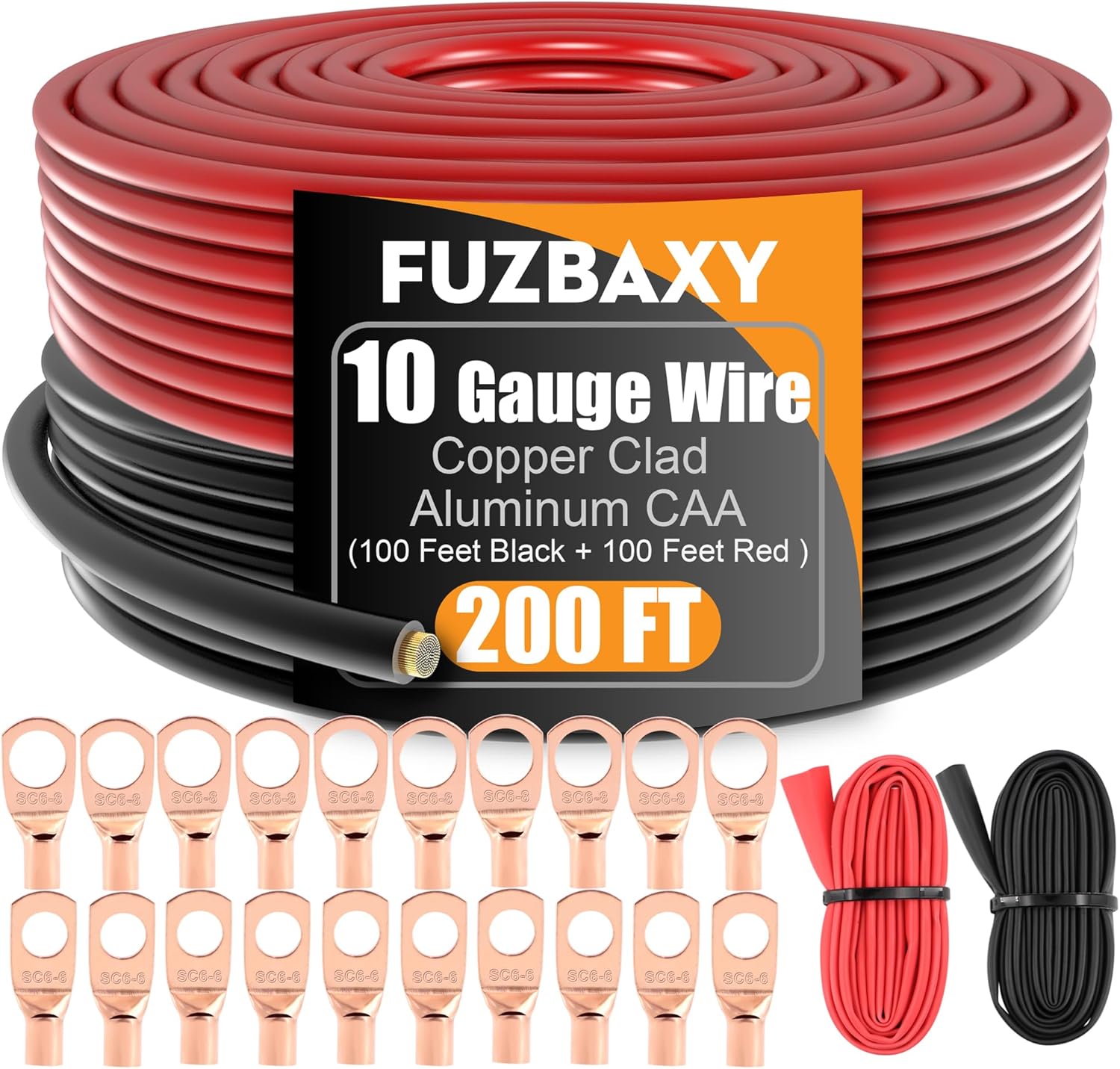 200ft 10 Gauge Wire Copper Clad Aluminum for Automotive Use