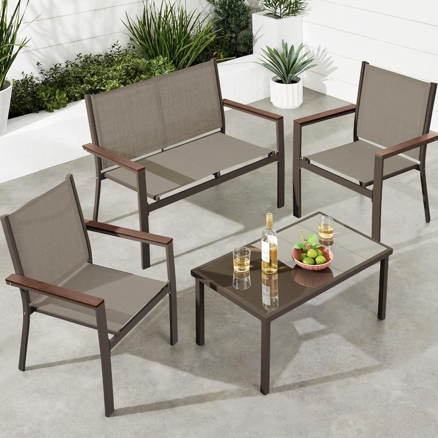 Best Choice Products 4-Piece Outdoor Textilene Patio Set Review