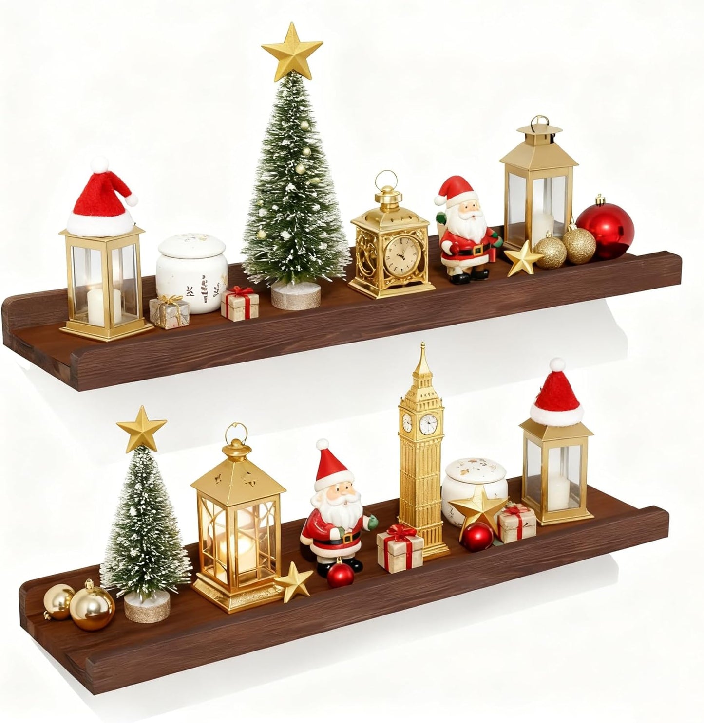 Love-KANKEI 24 Inch Floating Shelves for Home Decor and Storage