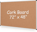 Extra Large Cork Bulletin Board 72 in x 48 in - Oversized Notice Board