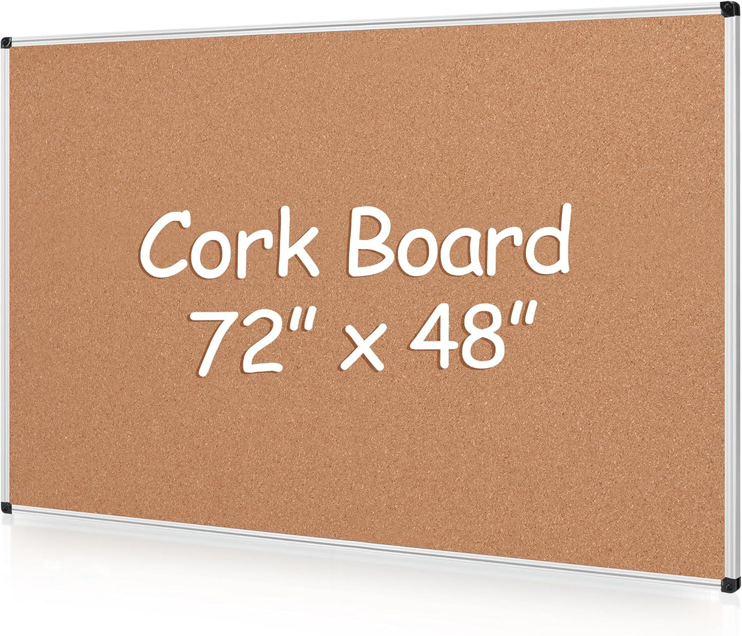 Extra Large Cork Bulletin Board for Home, Office & School Use