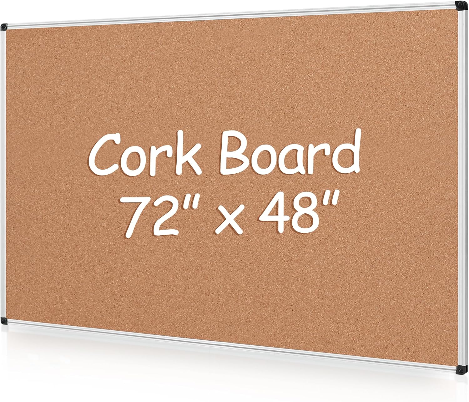 Extra Large Cork Bulletin Board for Home, Office & School Use