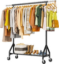 Heavy Duty Clothes Rack Load 450 LBS - Sturdy Rolling Garment Rack