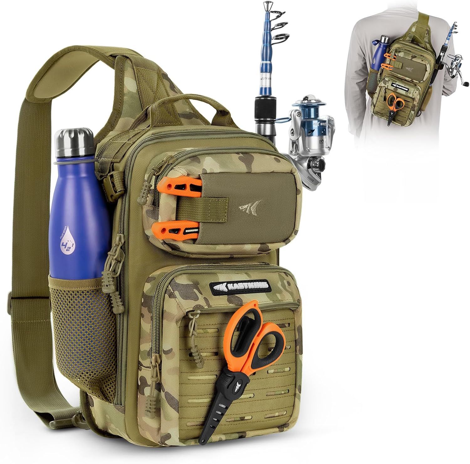 KastKing BlowBak Tactical Fishing Sling Bag - Ultimate Gear Storage