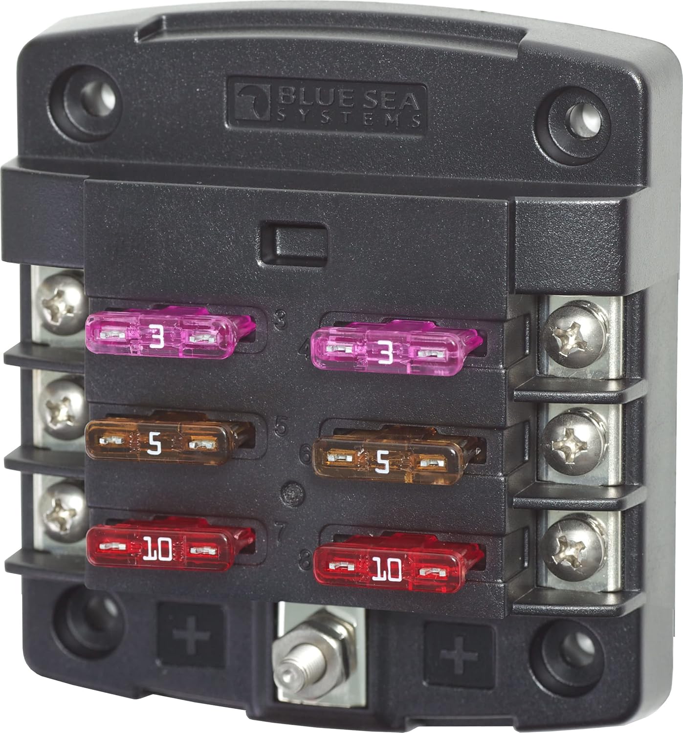 Blue Sea Systems 5033 ST Blade Fuse Block for 6 Way Circuits