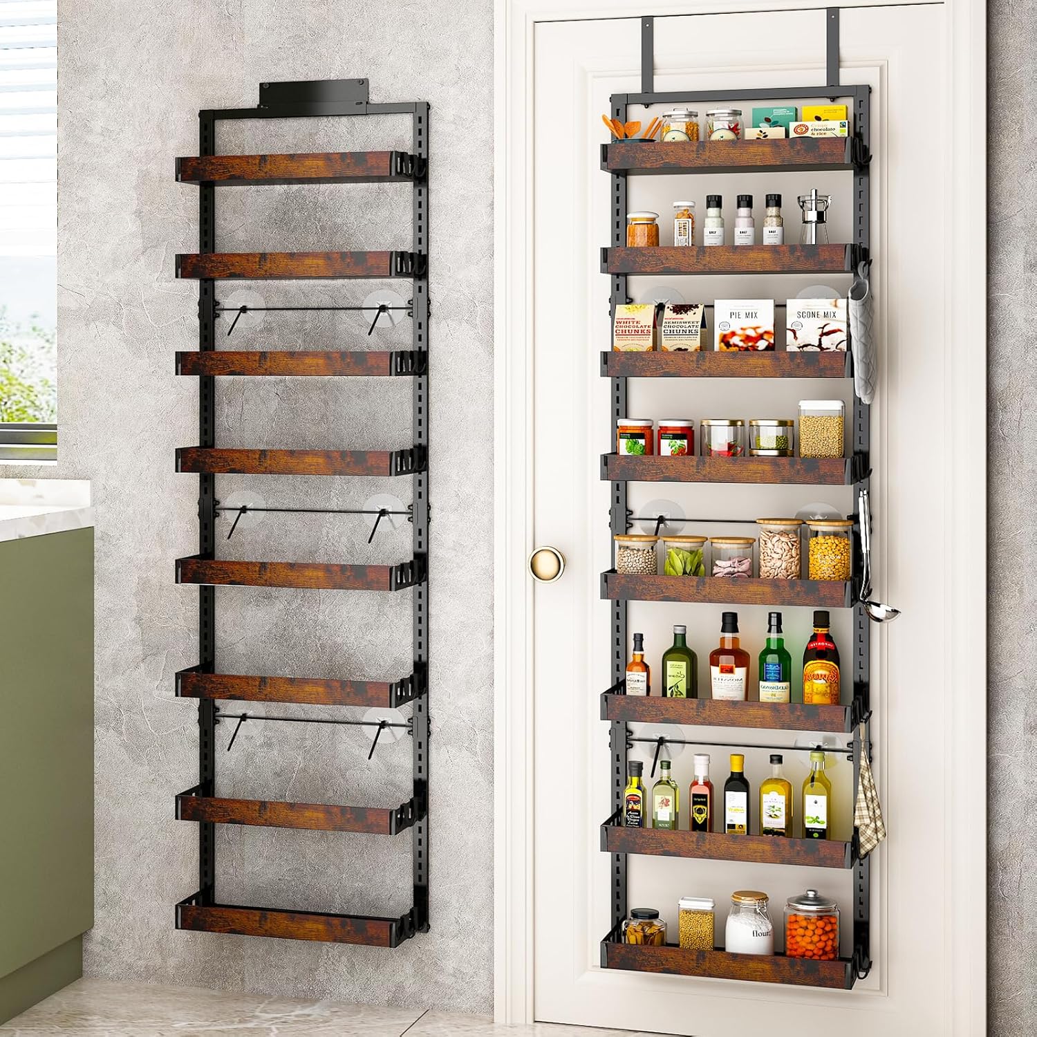 Over the Door Pantry Organizer by bukfen for Kitchen Storage
