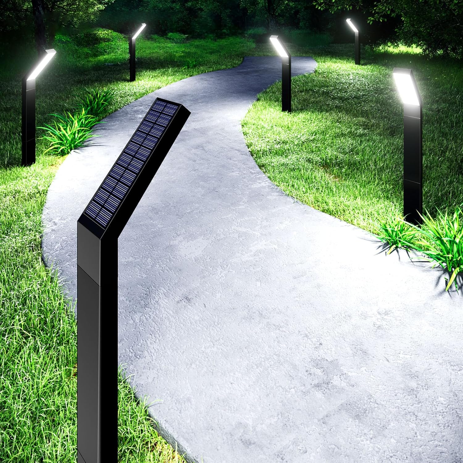 JSOT Solar Garden Lights - Bright 3 Lighting Modes for Outdoors