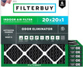 Filterbuy 20x20x1 Air Filter MERV 8 for Odor & Allergy Defense