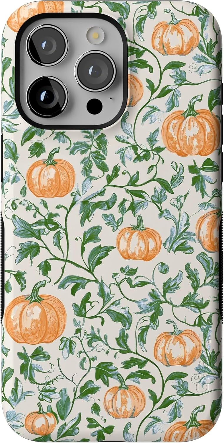 Casely iPhone 15 Pro Max Case with Pumpkin Patch Design