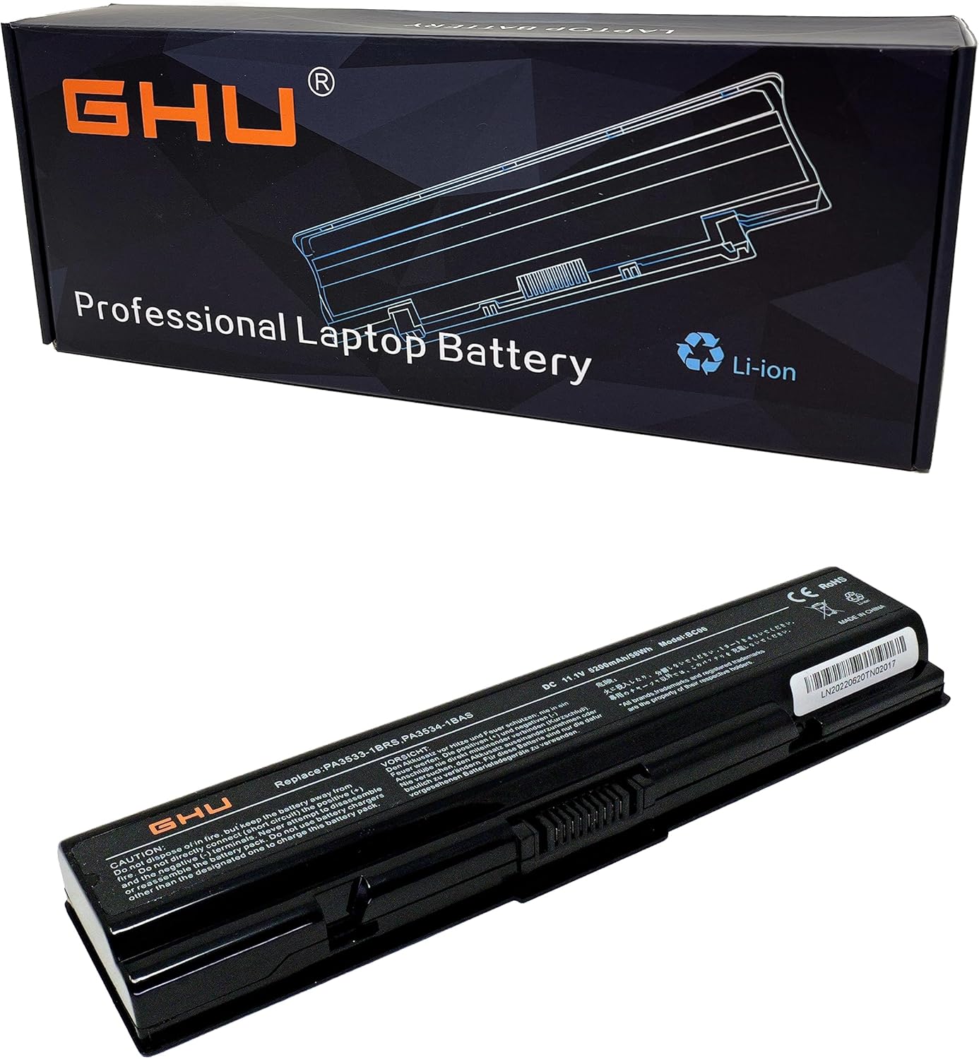 GHU PA3534U-1BRS Battery for Toshiba L505 - Fast Charging & Durable