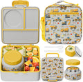 Fimibuke Bento Lunch Box Set for Kids and Adults - Leakproof 5-in-1