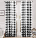 Farmhouse Buffalo Plaid Check Curtains for Cozy Bedroom Decor