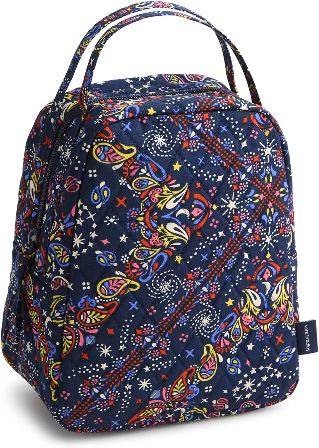 Vera Bradley Premium Cotton Lunch Bag in Starry Paisley Design
