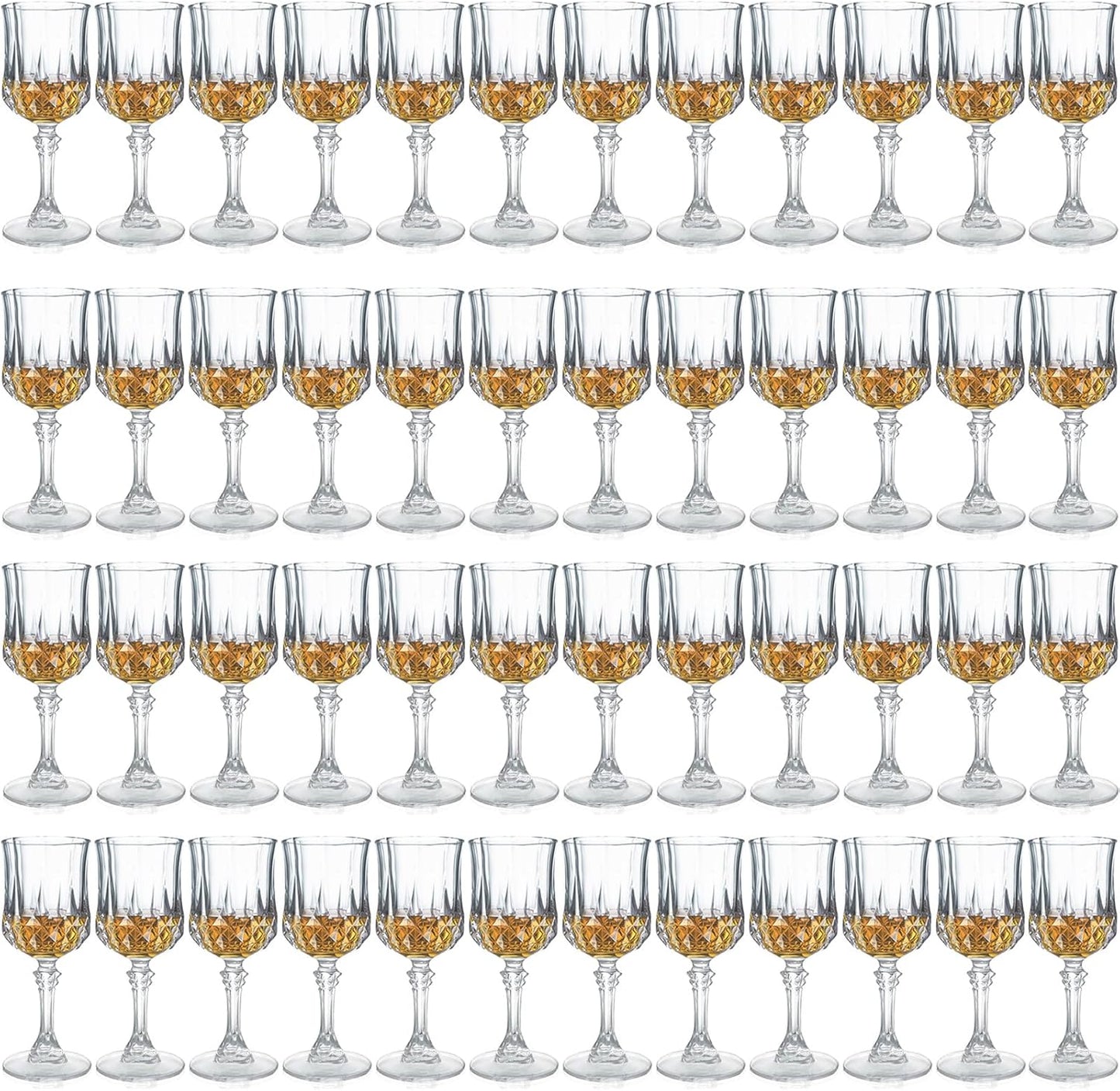 Crystal Cordial Glasses Set of 48 for Elegant Celebrations