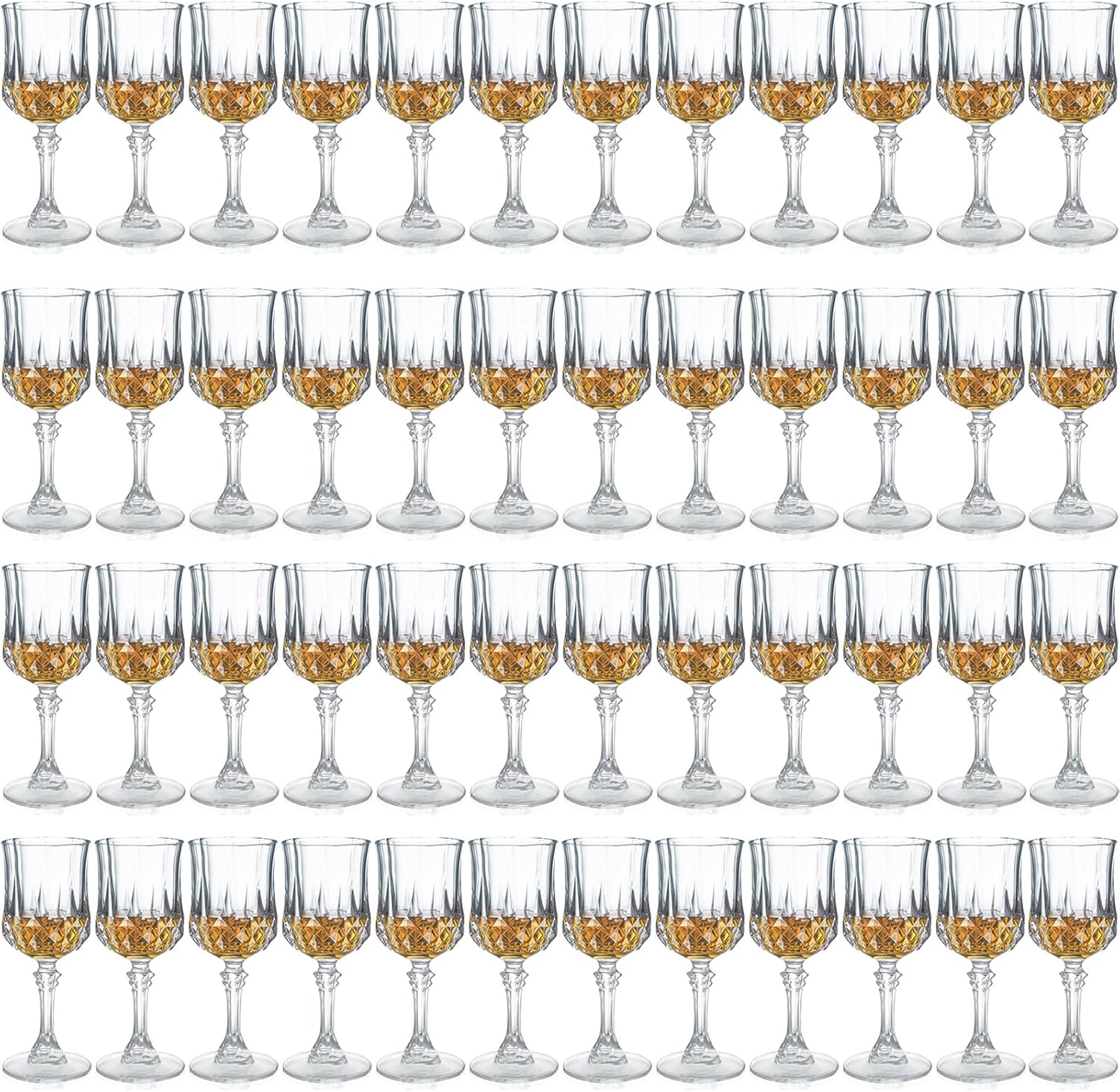 Crystal Cordial Glasses Set of 48 for Elegant Celebrations