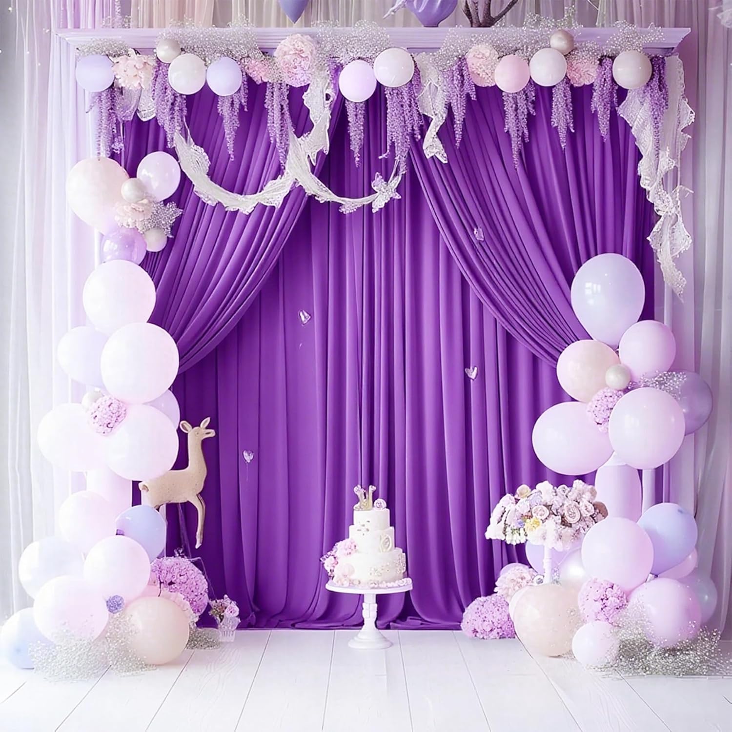 Gallety Lavender Backdrop Curtains for Stunning Events
