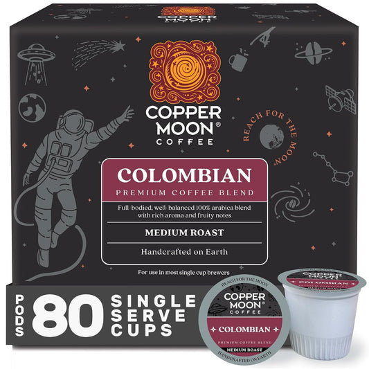 Copper Moon Single Serve Coffee Pods for K-Cup Brewers, 80 Count