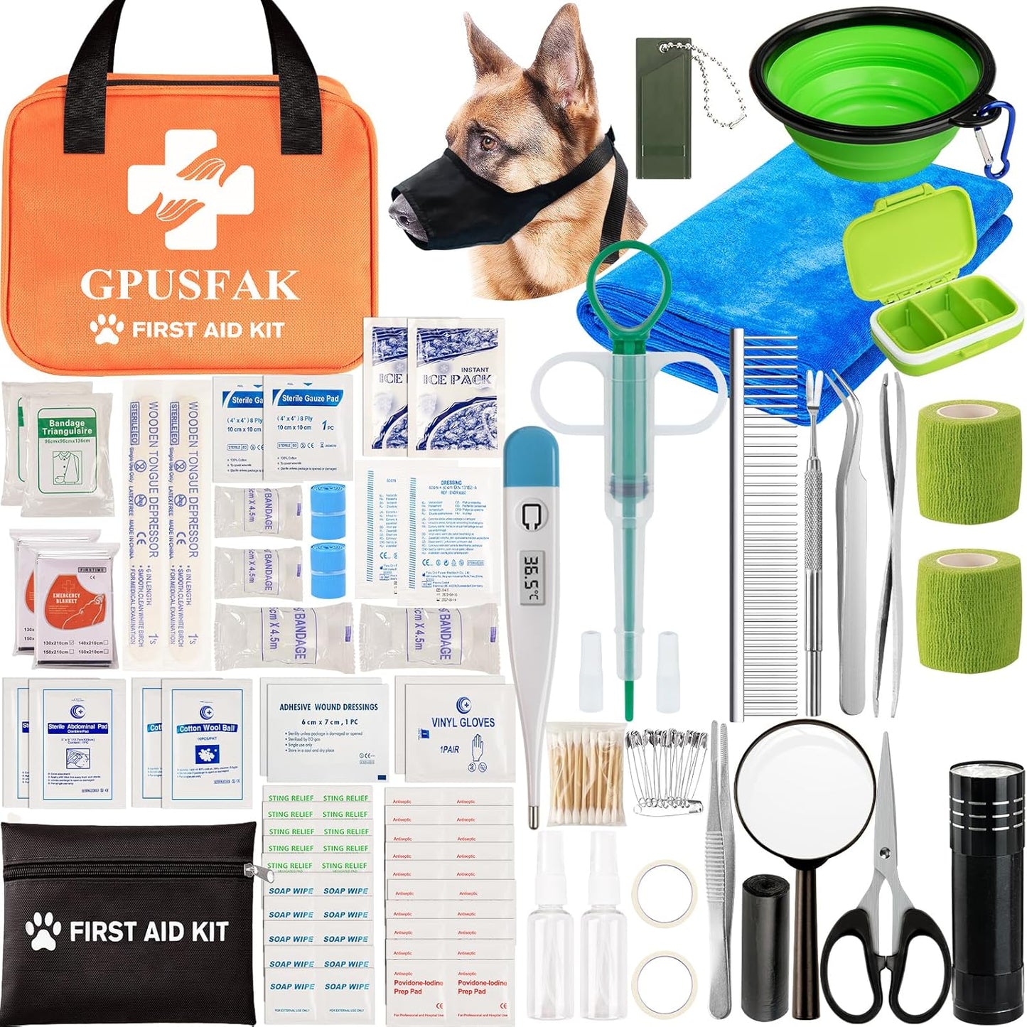Compact Pet First Aid Kit - Travel Essential